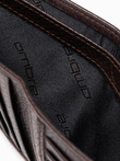 Men's leather wallet - brown A608