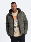 Men's winter jacket - khaki C529