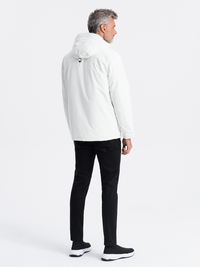 Pánska zimná bunda - biela C450