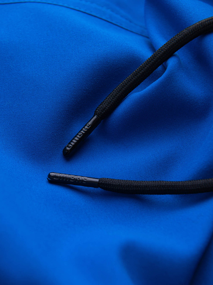 Neon men's swim shorts with magic print effect - blue V3 OM-SRBS-0147