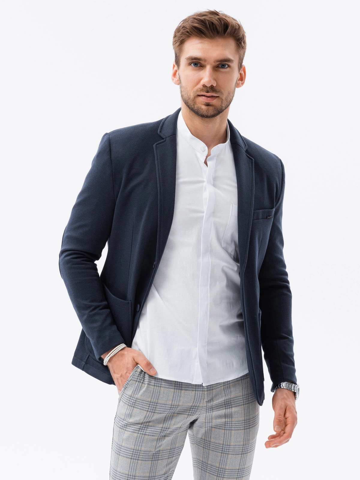 Mens navy blue blazer jacket best sale