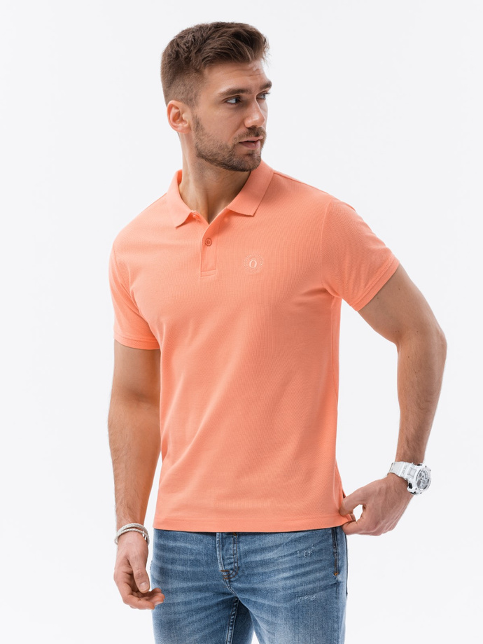 Set de 3 tricouri polo pentru bărbați cu tricot pique - mix V14 Z28