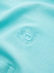 Tricou polo BASIC pentru bărbați, tricou piqué monocolor - mentă V18 OM-POBS-0100