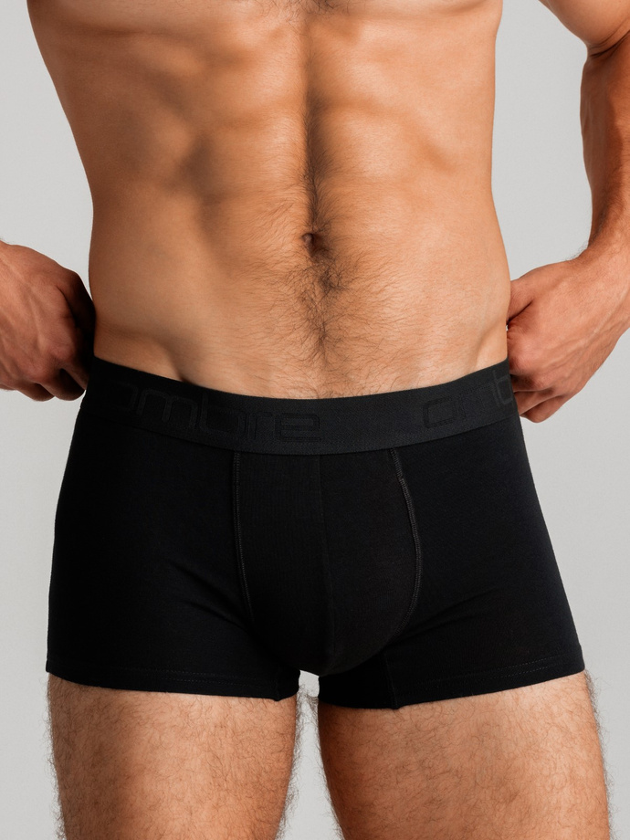 Men's cotton boxer shorts with logo - 3-pack mix V3 OM-UNBO-0105