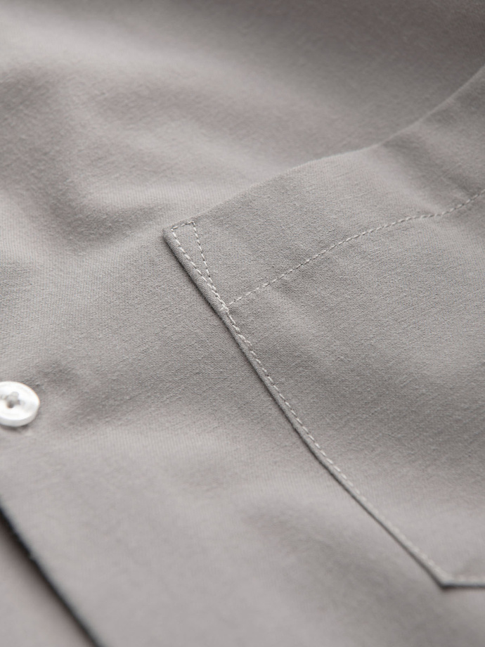 Men's classic regular fit shirt - gray V1 K694