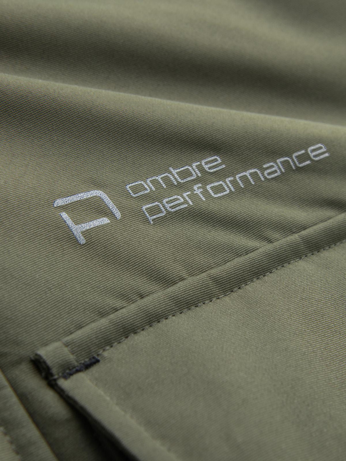 Men's insulated long jacket with reflective elements - olive V3 OM-JALJ-0169