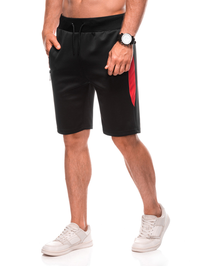 Men's short sweat shorts 524W - black