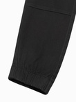 Men's JOGGERY pants with cargo pockets - black V1 P886