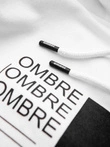 Hanorac cu imprimeu HOODIE pentru bărbați - alb V1 OM-SSPS-0152