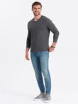 Vyriškas V-NECK rinkinys ilgomis rankovėmis - mišrus 2 vnt. V1 Z41