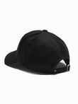Men's one-color baseball cap - black V1 OM-ACCS-0105