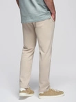Pantaloni de trening pentru bărbați cu picior neacoperit - bej deschis V1 OM-PABS-0206