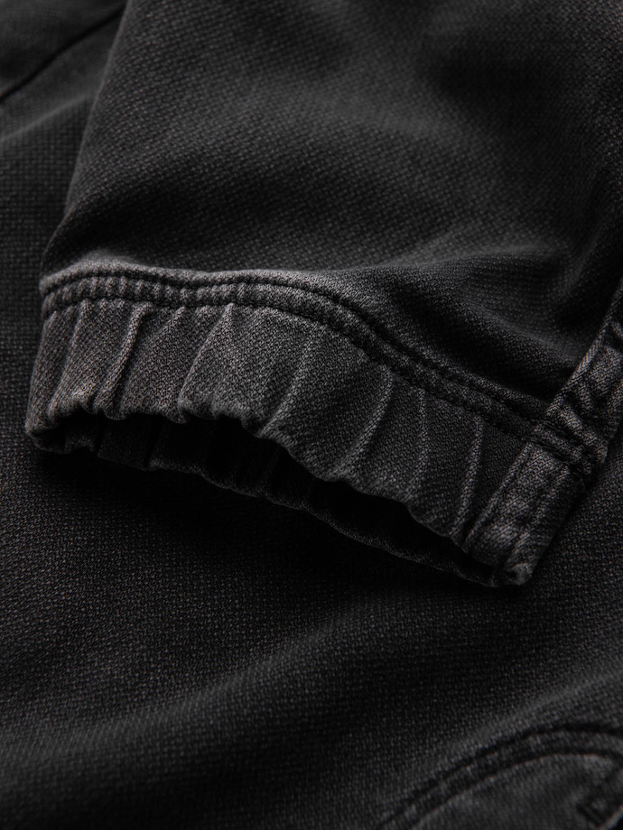 Men's denim jogger pants - black P907