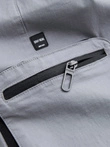Men's JOGGER pants with stand-off and zippered cargo pockets - light grey V8 OM-PAJO-0135