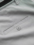 Pánské chino kalhoty s ozdobným pasem - šedé V6 OM-PACP-0118
