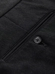 Elegantiškos vyriškos SLIM FIT chino kelnės - grafito spalvos V2 OM-PACP-0191