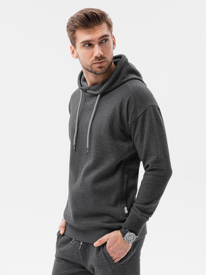 Men's set hoodie + pants - dark grey Z49 | Ombre.com - Men's