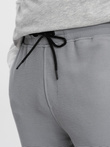 Men's ottoman fabric sweatpants - gray V5 OM-PASK-0129