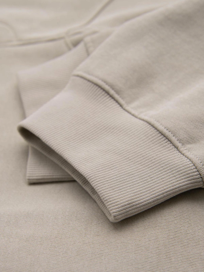 Pánské tepláky jogger - světle béžové V1 OM-PABS-0173