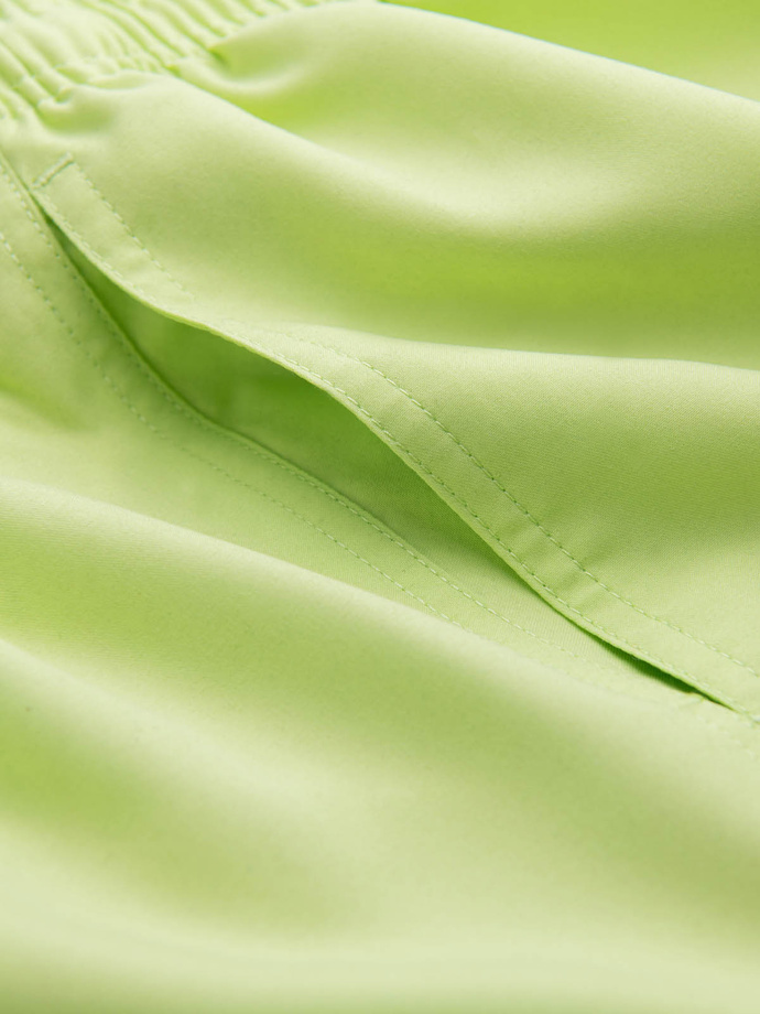 Pantaloni scurți de baie Neon pentru bărbați cu efect magic de imprimare - verde lime V1 OM-SRBS-0147