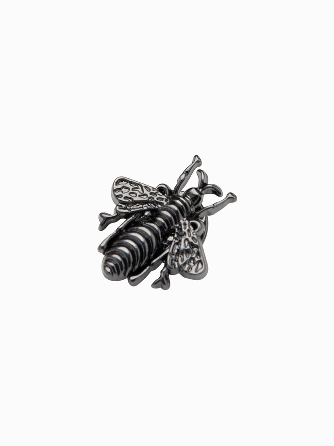 Decorative metal bee pin - black V1 OU-ACPN-0111