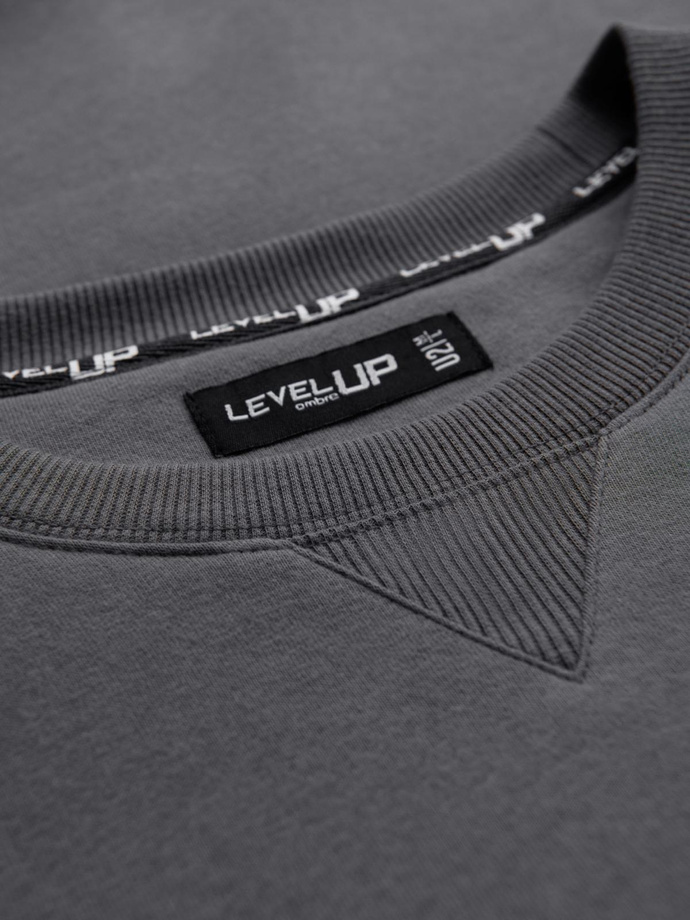Unisex classic sweatshirt with round neckline - grey V18 OU-SNBC-0104