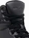 Men's insulated sneaker boots with high upper - black V6 OM-FOSH-0139