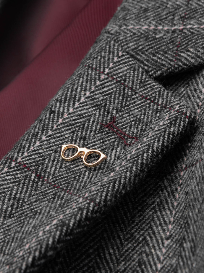 Pin metalic decorativ pentru ochelari - auriu V1 OU-ACPN-0110