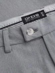 Elegantné pánske nohavice SLIM FIT chino - svetlosivé V1 OM-PACP-0191