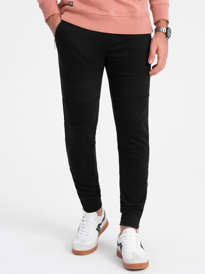 Pantaloni de trening jogger pentru bărbați - negru V3 OM-PASK-22FW-004