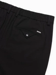 Pánske chino nohavice s elastickým pásom SLIM FIT - čierne V3 OM-PACP-0158