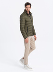 Men's quilted jacket - olive V5 C528
