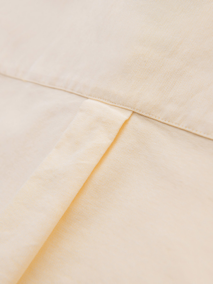 Cămașă oxford elegantă pentru bărbați cu broderie și buzunar - albastru V1 OM-SHOS-0173