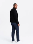 Vyriškos klasikinės džinsinės kelnės REGULAR FIT - indigo V1 OM-PADP-0152