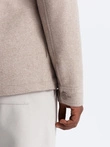Jachetă fleece ușoară din viscoză pentru bărbați - bej V1 OM-JANP-0199