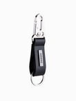 Men's key ring with snap hook - black V1 OU-ACKC-0100