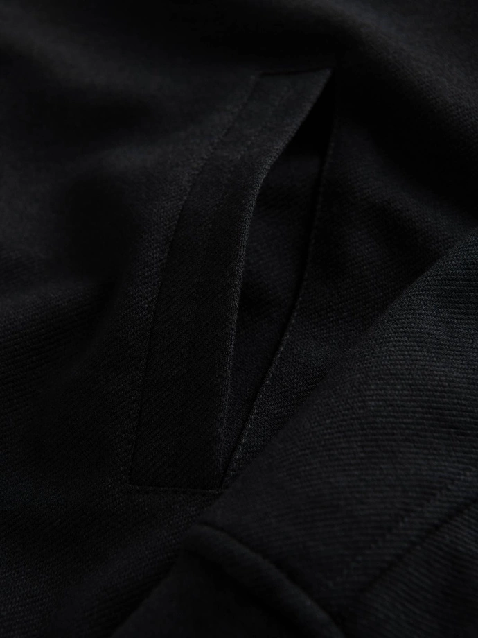 Jachetă bomber cu mâneci raglan pentru bărbați - negru V1 OM-JANP-0159