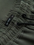 Men's sweatpants joggers with contrasting stripes - black V1 OM-PASK-0229