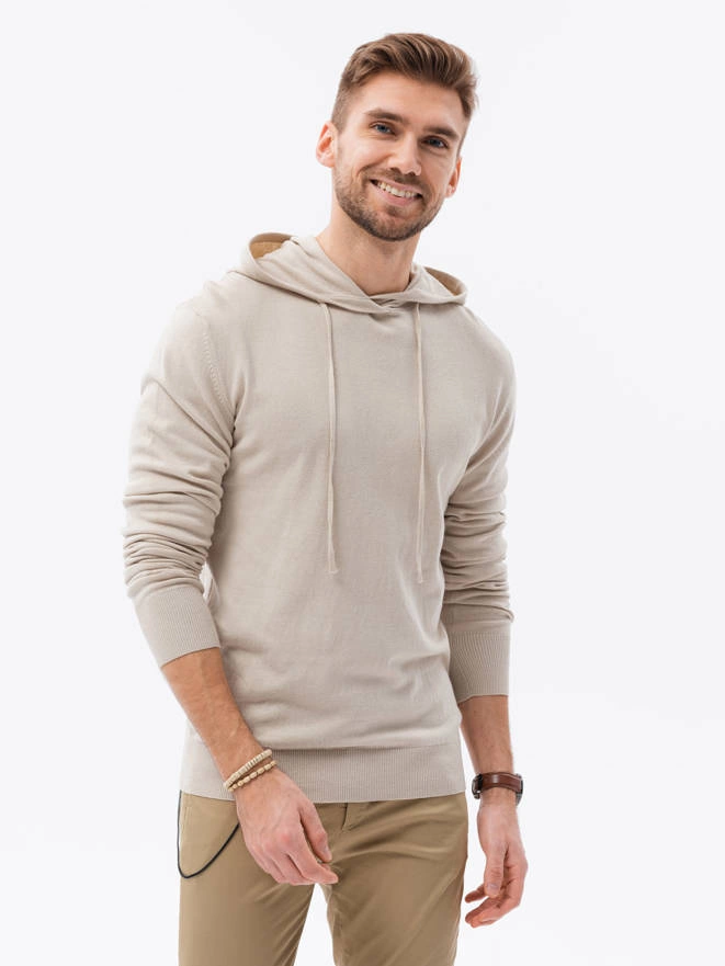 Men's hoodie - beige B1532