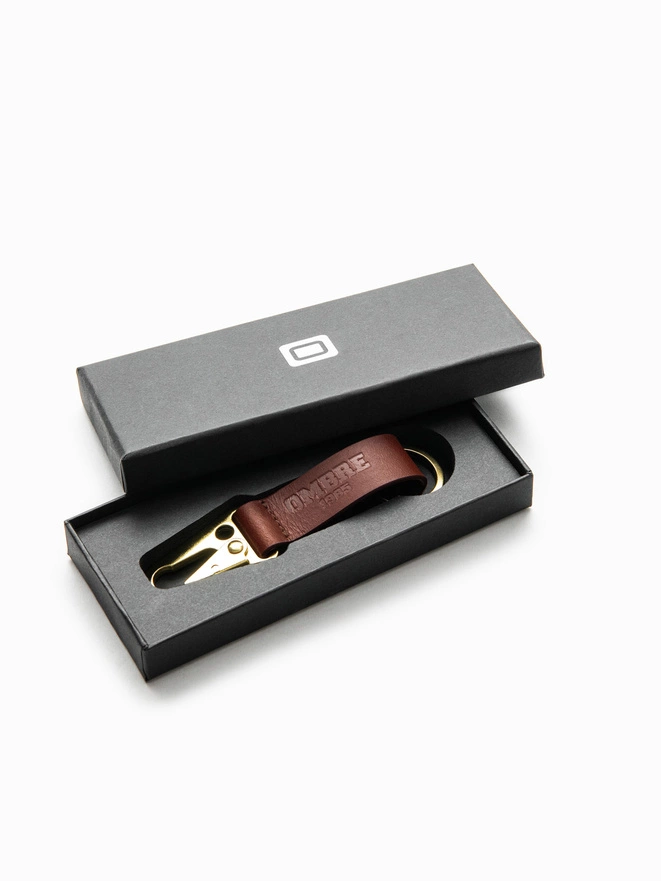 Vyriškas raktų pakabukas su karabinu - juodas V1 OU-ACKC-0100