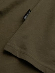 Men's BASIC longsleeve with round neckline - dark olive V7 OM-LSBL-0106
