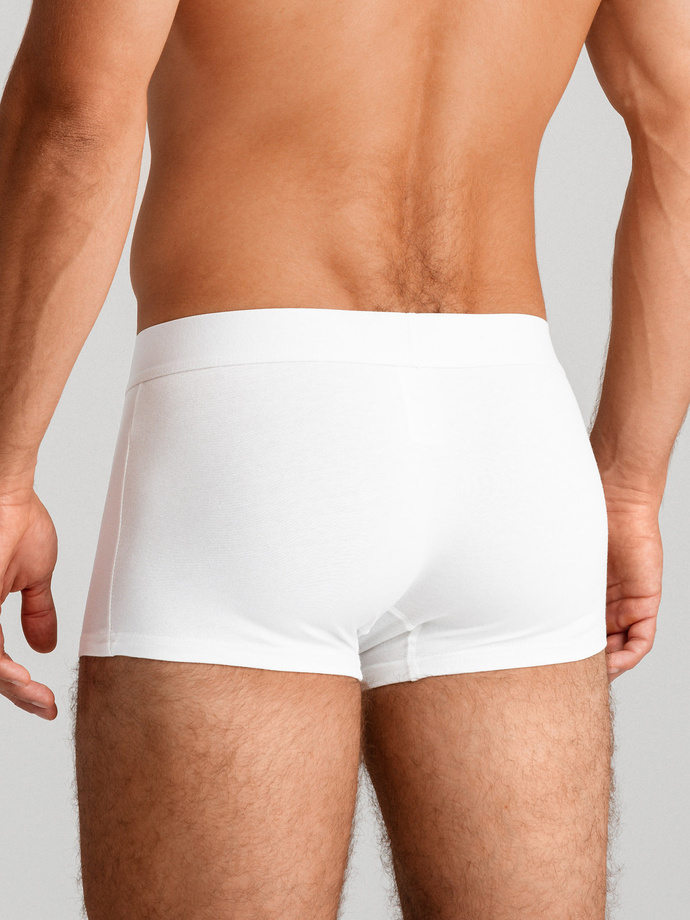 Pánske jednofarebné boxerky BASIC s elastanom - 3 balenia OM-UNBB-0106