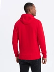 Men's hooded sweatshirt - red V10 OM-SSBN-0120