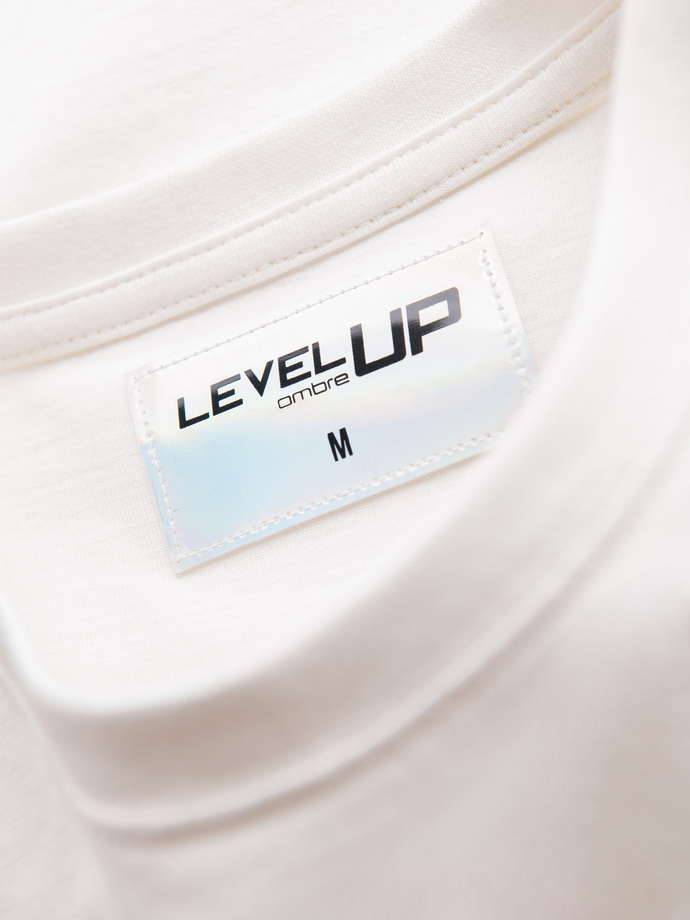 Bărbați LOOSE FIT bumbac mânecă lungă cu decolteu rotund - negru V1 OM-LSBC-0129