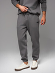 Classic sweatpants with drawstrings unisex-grey V18 OU-PSBC-0100