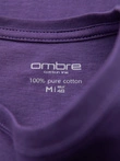 Men's classic cotton BASIC T-shirt - purple V13 OM-TSBS-0236