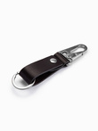 Men's key ring with snap hook - black V1 OU-ACKC-0100