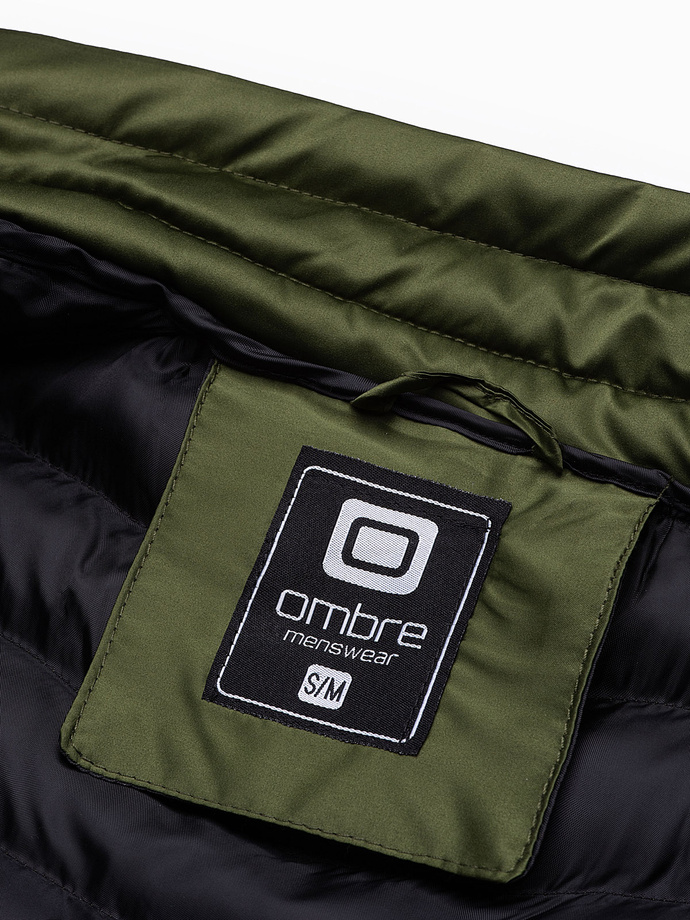 Pánske prešívané bez rukávov - tmavozelené V4 V54