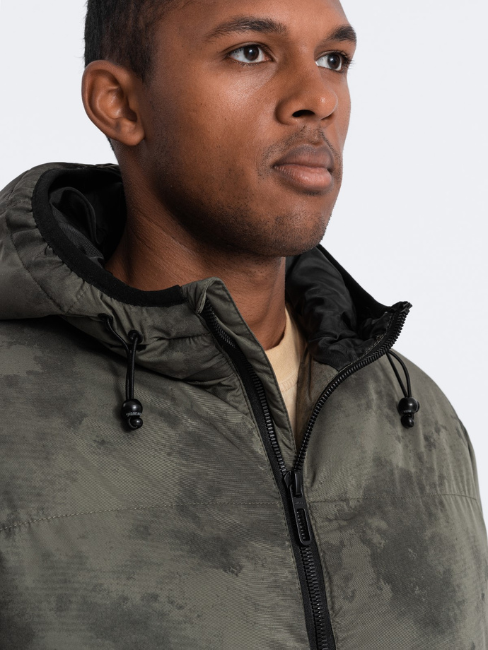 Men's winter jacket - khaki C529