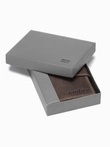 Men's leather wallet - brown A091
